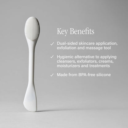 SKINN Pore Polishing Wand - Dual-Sided Silicone Facial Cleansing Brush for Gentle Deep Cleaning & Exfoliation - BPA-Free Manual Pore Cleansing Tool for All Skin Types