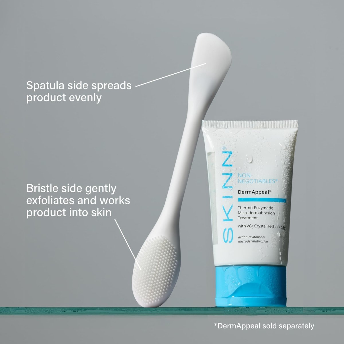 SKINN Pore Polishing Wand - Dual-Sided Silicone Facial Cleansing Brush for Gentle Deep Cleaning & Exfoliation - BPA-Free Manual Pore Cleansing Tool for All Skin Types - görsel 8