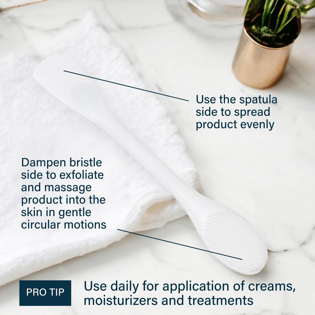 SKINN Pore Polishing Wand - Dual-Sided Silicone Facial Cleansing Brush for Gentle Deep Cleaning & Exfoliation - BPA-Free Manual Pore Cleansing Tool for All Skin Types - görsel 10