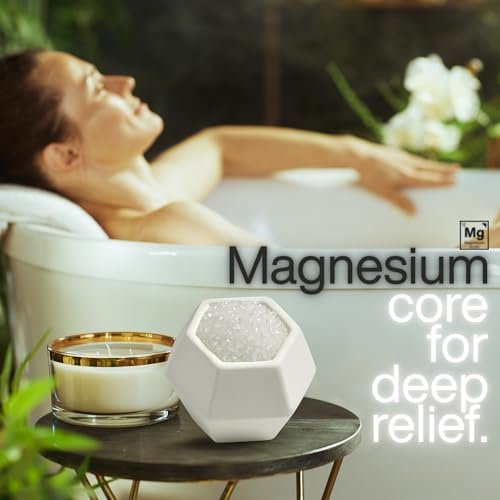 GeoBath Magnesium & Epsom Salt Natural Mineral Bath Bombs – XL 180g – Dye & Fragrance Free – Muscle Relief & Skin Care – Inspired by Healing Hot Springs – 7 Pack Avelisse