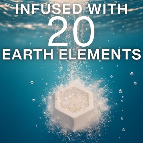 GeoBath Magnesium & Epsom Salt Natural Mineral Bath Bombs – XL 180g – Dye & Fragrance Free – Muscle Relief & Skin Care – Inspired by Healing Hot Springs – 7 Pack Avelisse