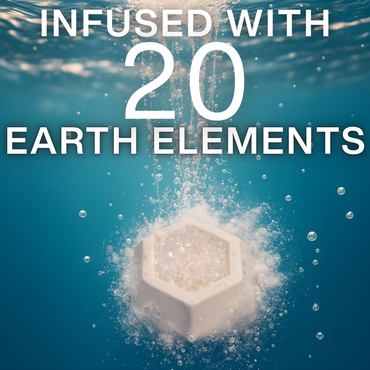 GeoBath Magnesium & Epsom Salt Natural Mineral Bath Bombs – XL 180g – Dye & Fragrance Free – Muscle Relief & Skin Care – Inspired by Healing Hot Springs – 7 Pack Avelisse