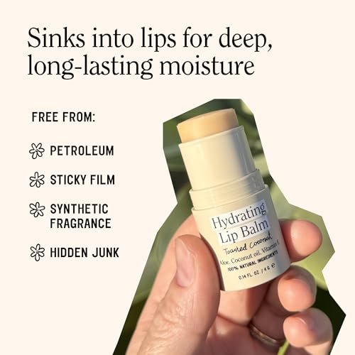 California Naturals Hydrating Lip Balm Duo - Natural, Cruelty-Free, Petroleum-Free - Toasted Coconut & Summer Fig Avelisse