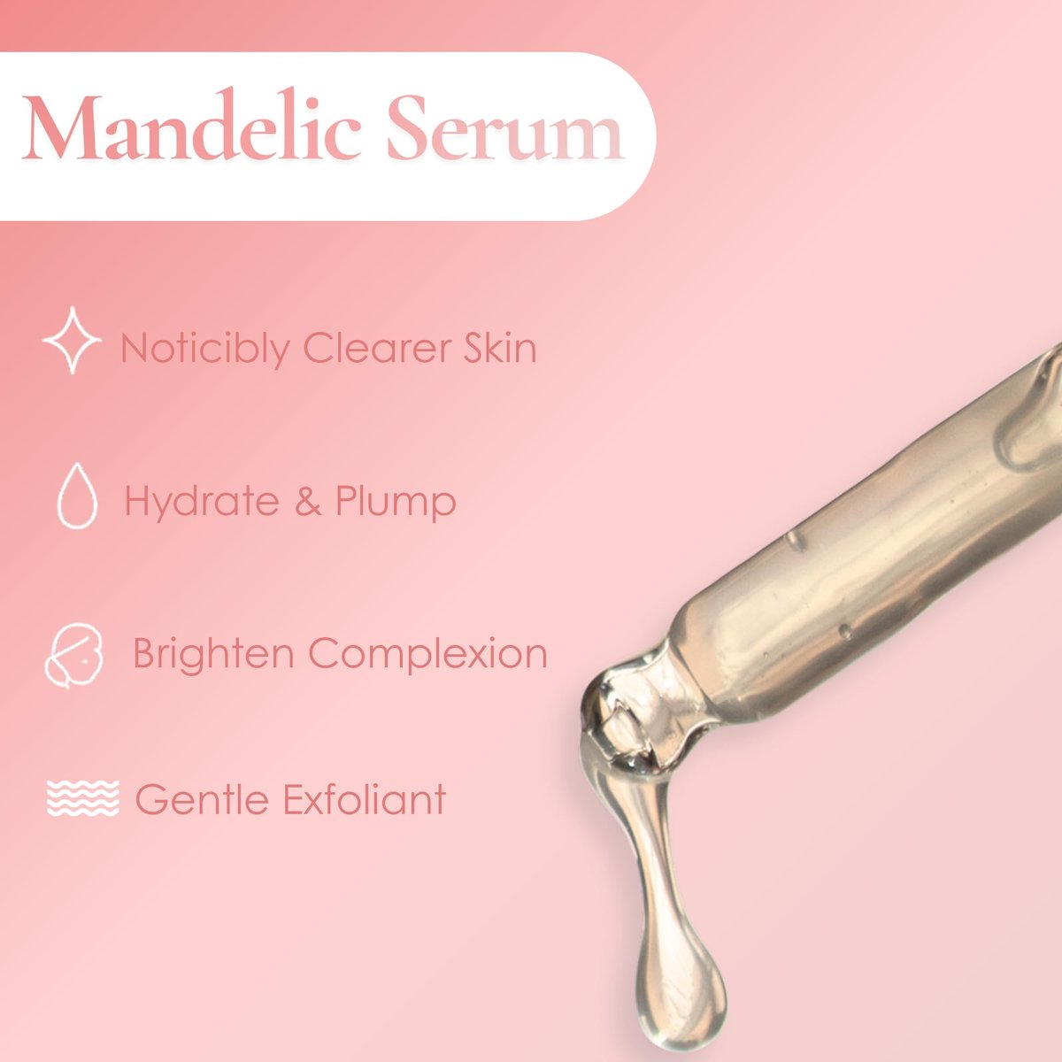 Mandelic Acid Serum Toner Exfoliant | Acne Redness & Balancing Treatment with Niacinamide, Licorice Root & Hyaluronic Acid | Hydrating Exfoliator (Lissy Skincare, 1 fl oz) Avelisse
