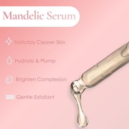 Mandelic Acid Serum Toner Exfoliant | Acne Redness & Balancing Treatment with Niacinamide, Licorice Root & Hyaluronic Acid | Hydrating Exfoliator (Lissy Skincare, 1 fl oz) Avelisse