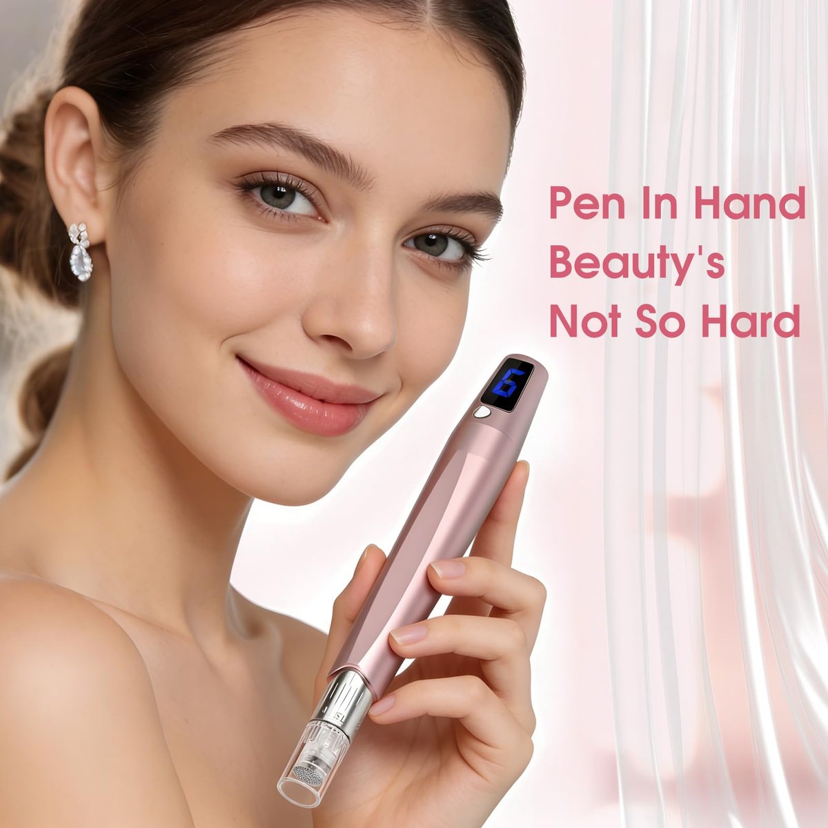 0.25mm Microneedle Derma Roller for Skin – Home Microneedling Pen for Women & Men Avelisse