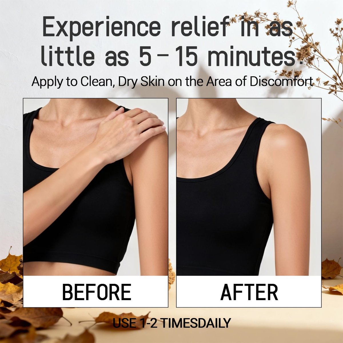 Mira Natural Relief & Repair Lotion – Fast-Absorbing, Non-Greasy Formula for Muscle & Joint Discomfort with Botanical Blend & Moisturizing Care for All Skin Types (3.5 Fl Oz) Avelisse