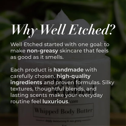 Lemon Meringue Body Butter - Handcrafted Whipped Shea & Mango Butter, Fast Absorbing Natural Moisturizer for Dry Skin, Eczema, Stretch Marks, After Sun - 8 fl oz
