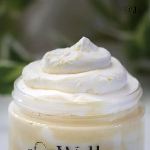 Lemon Meringue Body Butter - Handcrafted Whipped Shea & Mango Butter, Fast Absorbing Natural Moisturizer for Dry Skin, Eczema, Stretch Marks, After Sun - 8 fl oz - görsel 10
