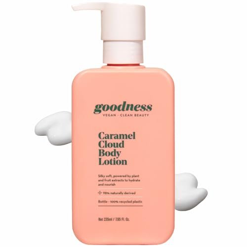 goodness Caramel Body Lotion for Dry Skin – Lightweight, Fast-Absorbing Moisturizer with Shea Butter & Hyaluronic Acid – Non-Greasy Hydration with Antioxidants - görsel 2