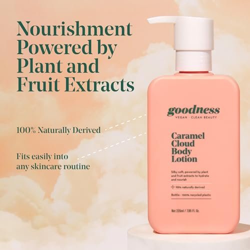 goodness Caramel Body Lotion for Dry Skin – Lightweight, Fast-Absorbing Moisturizer with Shea Butter & Hyaluronic Acid – Non-Greasy Hydration with Antioxidants - görsel 10