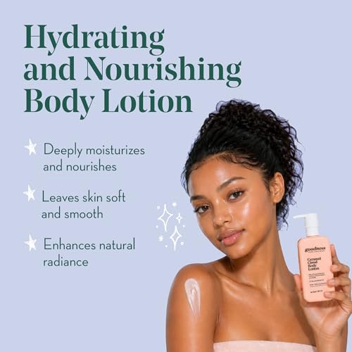 goodness Caramel Body Lotion for Dry Skin – Lightweight, Fast-Absorbing Moisturizer with Shea Butter & Hyaluronic Acid – Non-Greasy Hydration with Antioxidants - görsel 4