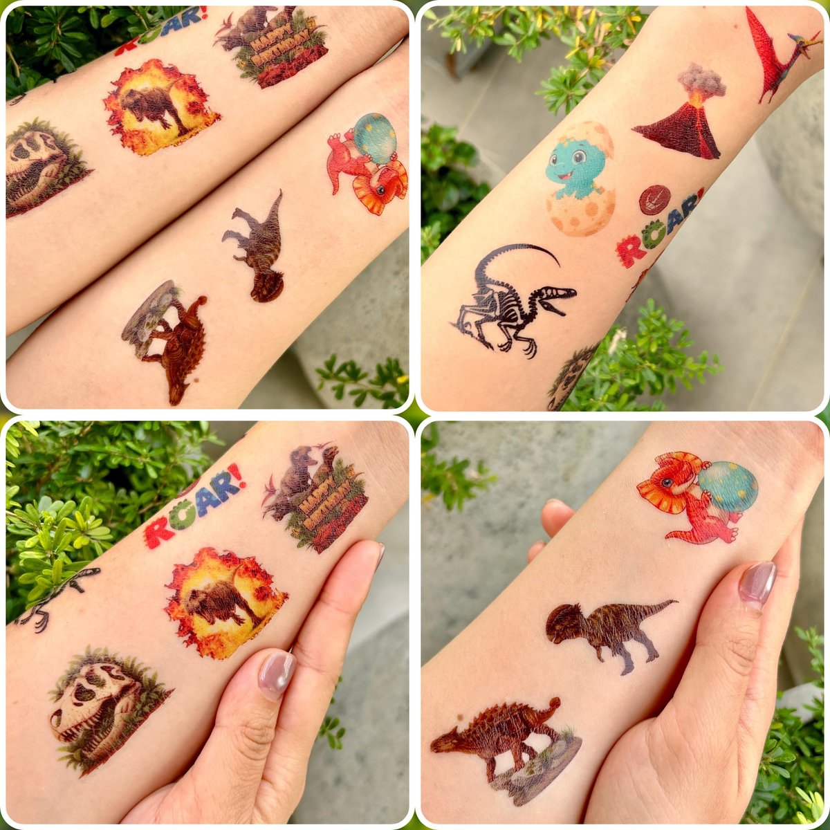 96-Piece Dinosaur Temporary Tattoos for Kids – Dinosaur Birthday Party Favors, Decorations, and Classroom Prizes - görsel 11