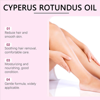 Edottbag 2-Pack Natural Cyperus Rotundus Oil for Hair Removal & Hair Growth Reduction - Pure Plant Extract, 2 fl oz Each, Suitable for All Skin Types