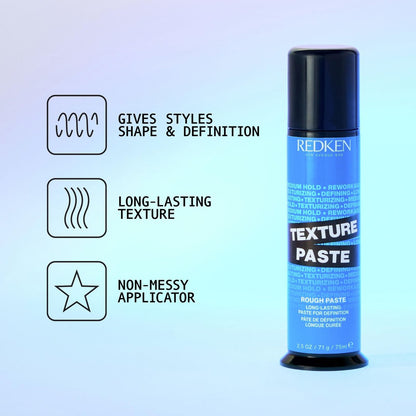Redken Long-Lasting Styling Paste for All Hair Types – Medium Hold, Adds Texture & Definition with Flexible Control Avelisse