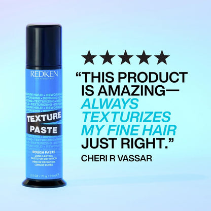 Redken Long-Lasting Styling Paste for All Hair Types – Medium Hold, Adds Texture & Definition with Flexible Control Avelisse