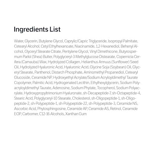 SUNGBOON EDITOR Deep Collagen 7GF Korean Night Cream for Face and Neck | Advanced Skincare Formula with 5 Ceramides & Retinol | Firm-Looking & Barrier-Supporting Nighttime Moisturizer, 1.69 oz Avelisse