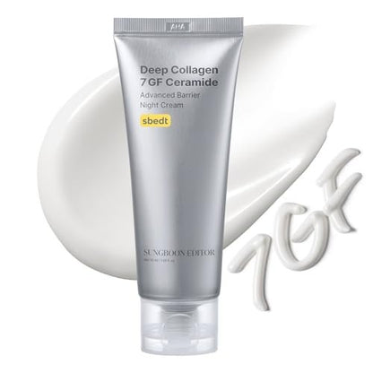 SUNGBOON EDITOR Deep Collagen 7GF Korean Night Cream for Face and Neck | Advanced Skincare Formula with 5 Ceramides & Retinol | Firm-Looking & Barrier-Supporting Nighttime Moisturizer, 1.69 oz Avelisse