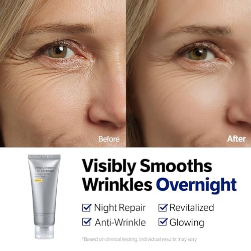 SUNGBOON EDITOR Deep Collagen 7GF Korean Night Cream for Face and Neck | Advanced Skincare Formula with 5 Ceramides & Retinol | Firm-Looking & Barrier-Supporting Nighttime Moisturizer, 1.69 oz Avelisse