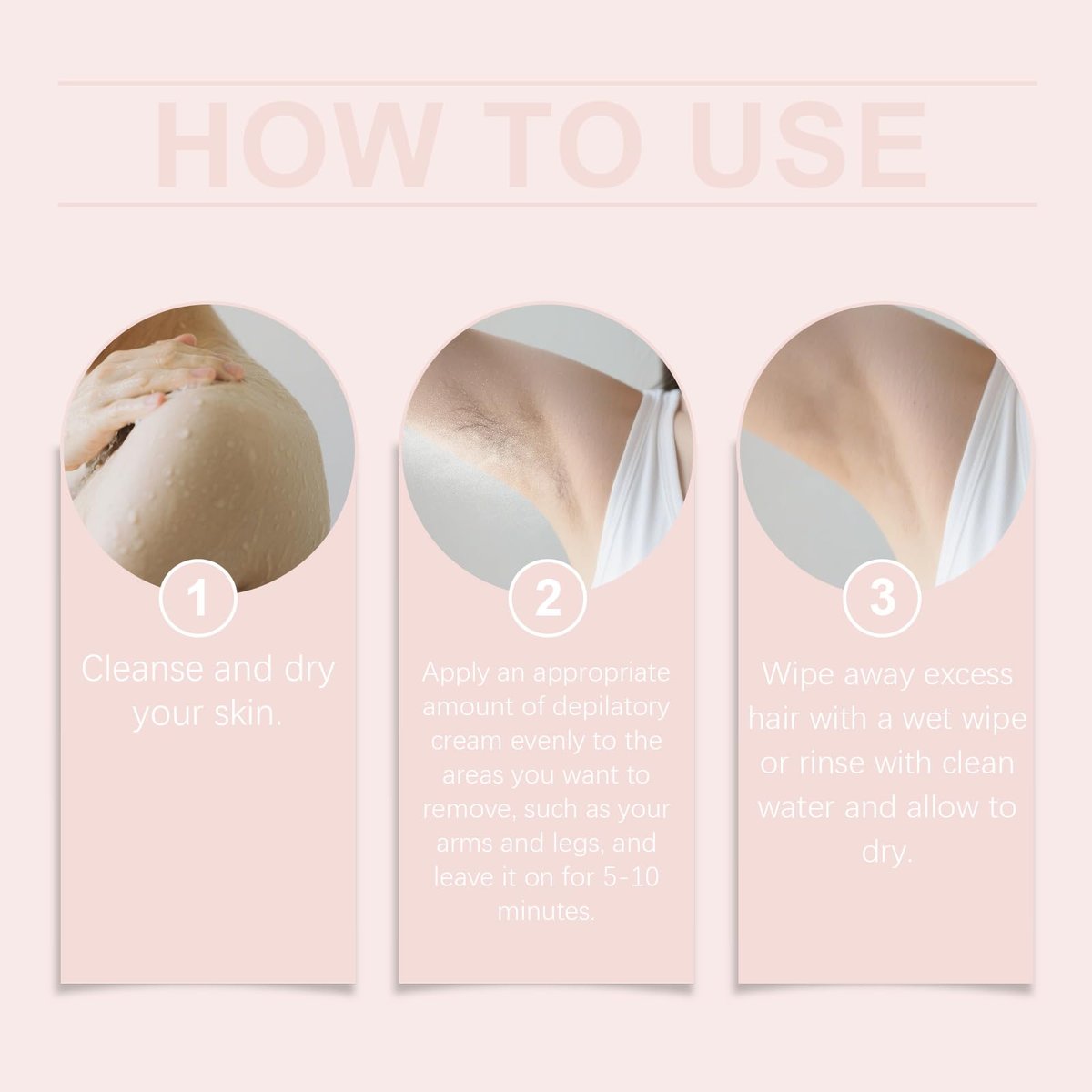 Bare Basic Hair Removal Cream for Women – Gentle No-Shave Depilatory with Vitamin E & B5, Moisturizing Formula, 5.29 Fl Oz Avelisse