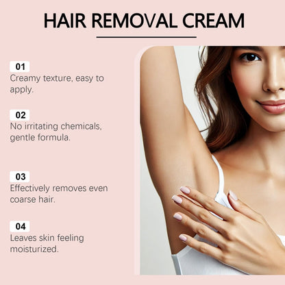 Bare Basic Hair Removal Cream for Women – Gentle No-Shave Depilatory with Vitamin E & B5, Moisturizing Formula, 5.29 Fl Oz Avelisse