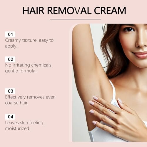 Bare Basic Hair Removal Cream for Women – Gentle No-Shave Depilatory with Vitamin E & B5, Moisturizing Formula, 5.29 Fl Oz Avelisse
