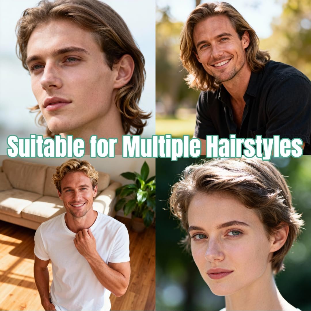 2-Piece Texture Comb Set – Volumizing Wide-Tooth Hair Comb for Men & Women, Wooden Styling Tool for Fluffy, Layered Hairstyles, Waves & Natural Bangs (Grey + Black) - görsel 9