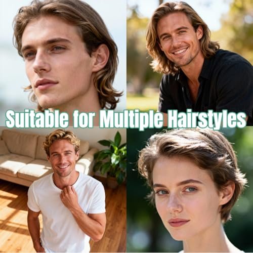 2-Piece Texture Comb Set – Volumizing Wide-Tooth Hair Comb for Men & Women, Wooden Styling Tool for Fluffy, Layered Hairstyles, Waves & Natural Bangs (Grey + Black) - görsel 10