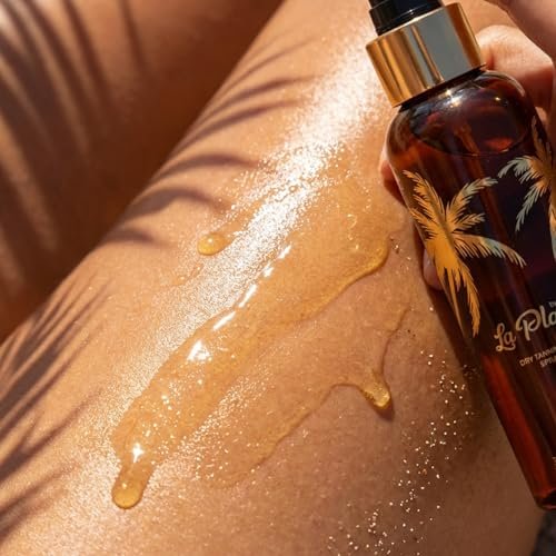 Onyx La Playa Dry Tanning Oil Spray Gel Accelerator - Fast Dark Tan Enhancer for Indoor Tanning Beds & Outdoor Sun, Non-Greasy, No-SPF, 3.38 Fl Oz Avelisse