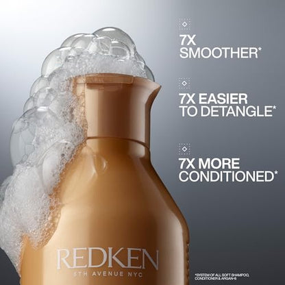 Redken All Soft Mini Kit – Moisturizing Shampoo, Conditioner & Leave In Treatment with Argan Oil for Soft, Hydrated Hair – Travel Size (1.23 Fl Oz Each) Avelisse
