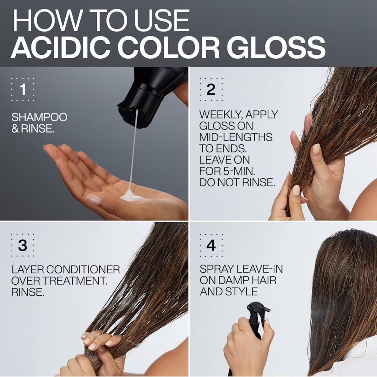 Redken Acidic Color Gloss Shine Mini Kit – Sulfate-Free Shampoo, Conditioner & Heat Protect Leave In Treatment for Hair Shine & Vibrant Color, Travel Size Avelisse