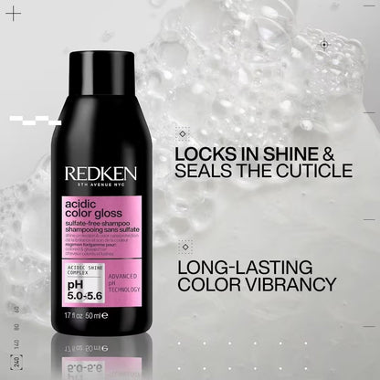 Redken Acidic Color Gloss Shine Mini Kit – Sulfate-Free Shampoo, Conditioner & Heat Protect Leave In Treatment for Hair Shine & Vibrant Color, Travel Size Avelisse
