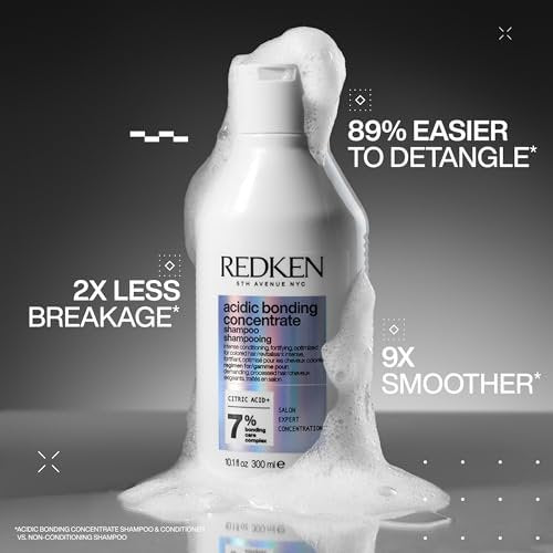 Redken Acidic Bonding Concentrate Mini Kit – Strengthening Shampoo, Conditioner & Leave-In Treatment for Damaged Hair, Reduces Breakage & Split Ends, Travel Size Avelisse