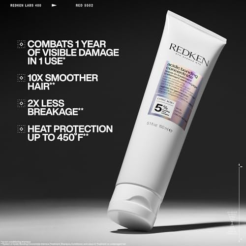 Redken Acidic Bonding Concentrate Mini Kit – Strengthening Shampoo, Conditioner & Leave-In Treatment for Damaged Hair, Reduces Breakage & Split Ends, Travel Size Avelisse