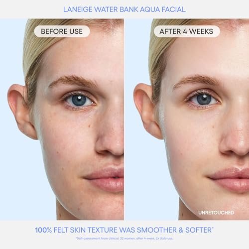 LANEIGE Water Bank Aqua Facial Serum – Hydrating & Exfoliating Serum with AHA, BHA, PHA, Hyaluronic Acid & Ceramide for Smooth, Radiant Skin Avelisse
