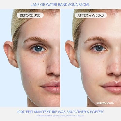 LANEIGE Water Bank Aqua Facial Serum – Hydrating & Exfoliating Serum with AHA, BHA, PHA, Hyaluronic Acid & Ceramide for Smooth, Radiant Skin Avelisse