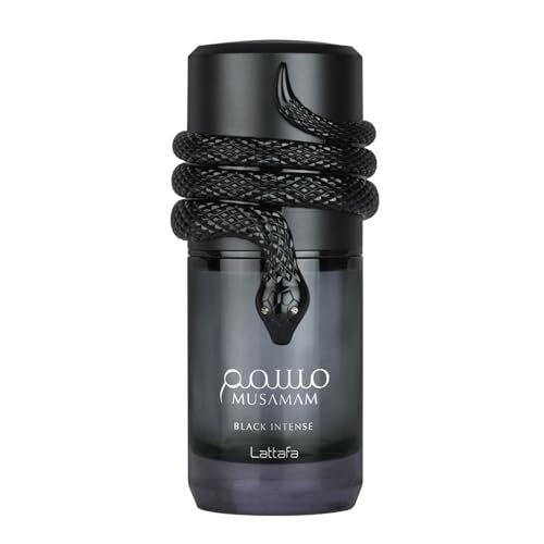 Lattafa Musamam Black Intense Eau de Parfum – Spicy Woody Amber Fragrance for Unisex, 3.4 oz (100 ml) Avelisse