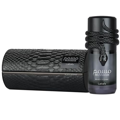 Lattafa Musamam Black Intense Eau de Parfum – Spicy Woody Amber Fragrance for Unisex, 3.4 oz (100 ml) Avelisse