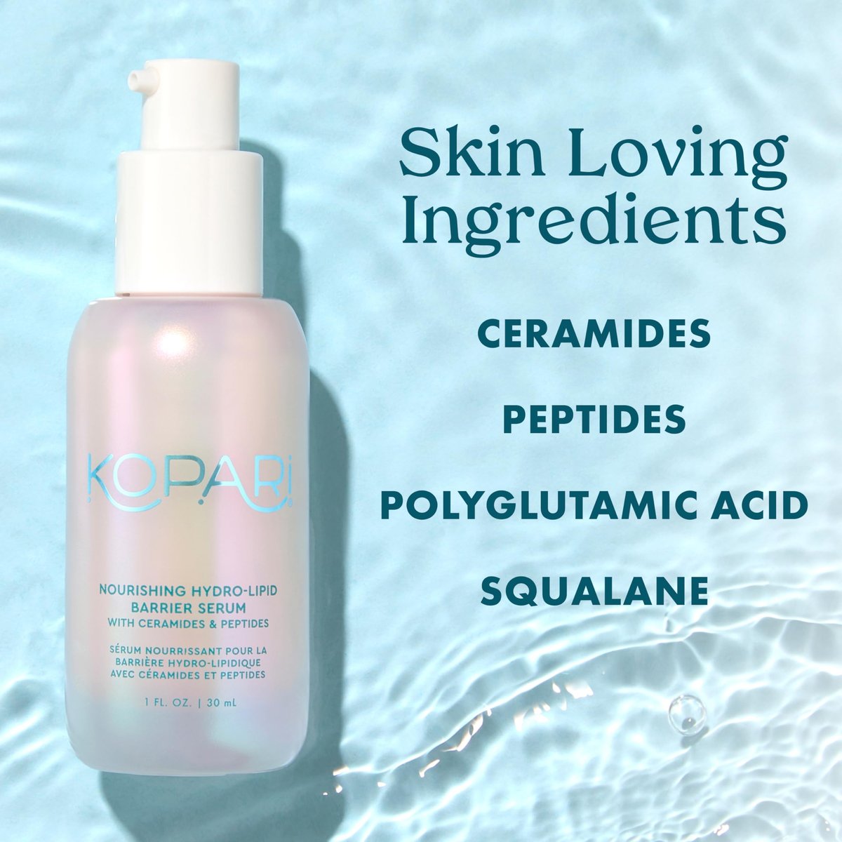 Kopari Nourishing Hydro-Lipid Barrier Serum - 1 Fl Oz Hydrating Face Serum Avelisse