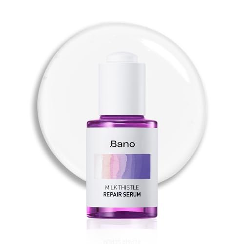Bano Milk Thistle Repair Serum – Calming & Barrier Repair for Sensitive, Redness-Prone Skin | Hydrating, Fast-Absorbing, Fragrance-Free Korean Skincare (1.01 fl oz) Avelisse