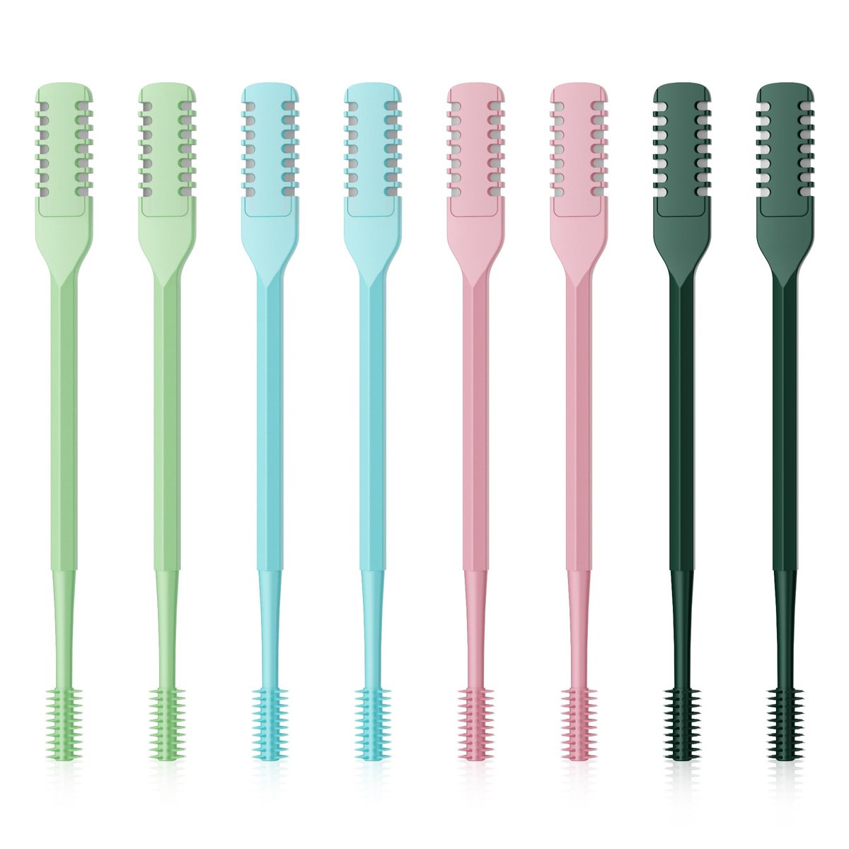 Meonxy 8-Pack Portable 2-in-1 Nasal Hair Cutter with Soft Cleaning Brush for Women and Men - 2026 Upgraded Double Sided Nose Knife - görsel 2