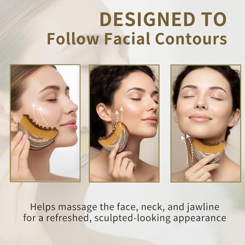 2-Pack Lymphatic Contour Face Brush for Gentle Facial Sculpting & Lymphatic Drainage - Ergonomic Design with Natural Bristles - görsel 6