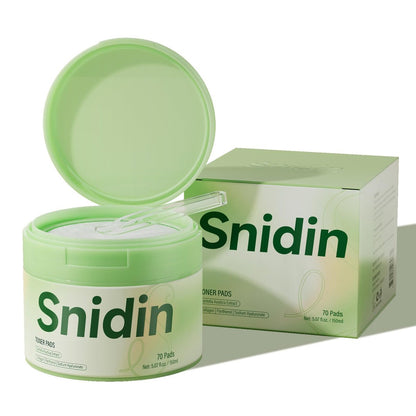 Snidin Toner Pads with Centella Asiatica & Collagen – 70 Pads for Hydration & Even Skin Tone Avelisse