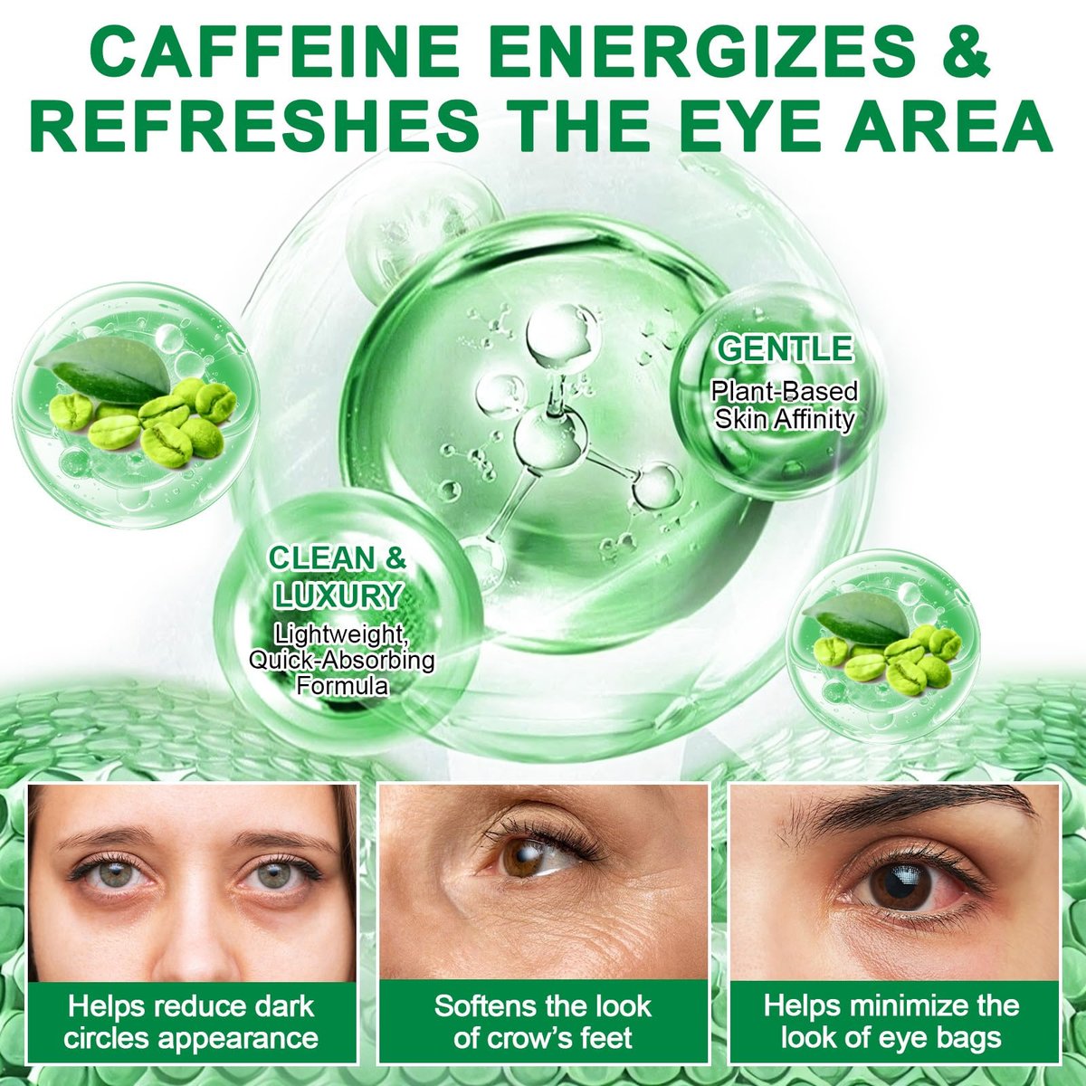Green Arabica Coffee Oil - 100% Pure & Natural for Face, Body & Hair | Enhances Firmness & Elasticity | Daily Skincare Essential Oil for Deep Nourishment & Hydration - 60ml Avelisse