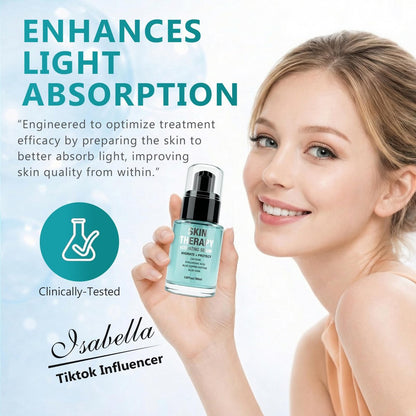 Red Light Therapy Activation Serum for Face & Neck | Hydrating Anti-Aging Formula with Blue Tansy, Hyaluronic Acid & Aloe Vera | Pairs with LED Light Therapy & Microcurrent Devices | 1 Oz Avelisse
