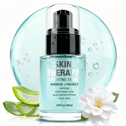 Red Light Therapy Activation Serum for Face & Neck | Hydrating Anti-Aging Formula with Blue Tansy, Hyaluronic Acid & Aloe Vera | Pairs with LED Light Therapy & Microcurrent Devices | 1 Oz Avelisse