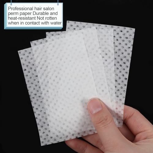 300 Pcs End Papers for Hair – Disposable Salon Perm Papers, High Temperature Resistance Curling Tissue for Hot & Cold Perms (White) - görsel 6