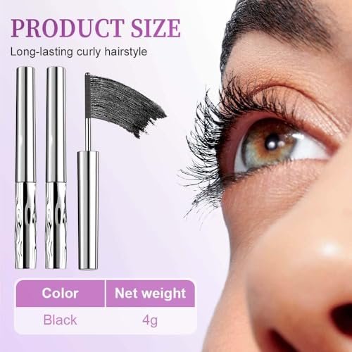 Livalur 2-Pack Iron Wand Mascara – Waterproof Metal Wand Mascara for Volume & Length, Brushless No Clump 3D Curling Eyelash (Black) - görsel 12