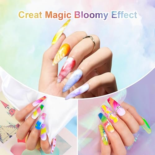 VIVAALI Blooming Gel Nail Polish - Clear Watercolor Effect, Professional Grade, Glossy Finish, Soak-off Formula for Nail Art, UV/LED Cured, 0.5 Fl Oz Avelisse