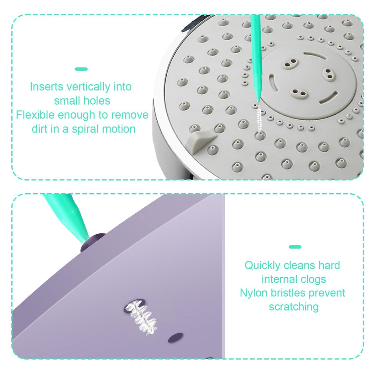 70-Piece Shower Head Cleaning Tools Kit – Multifunctional Anti-Clogging Picks and Brush Set for Bathroom, Faucets, Sinks, and Nozzles - görsel 11